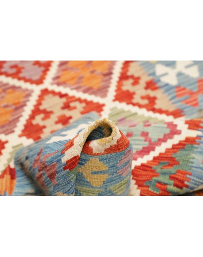 Tappeto Kilim Afghanistan beige marrone 116x184
