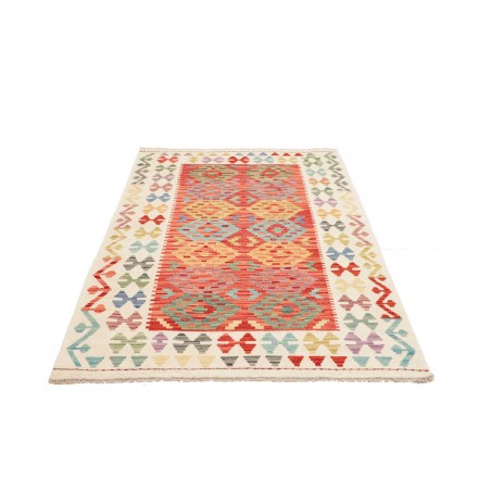 Tappeto Kilim Afghanistan giallo marrone 125x177