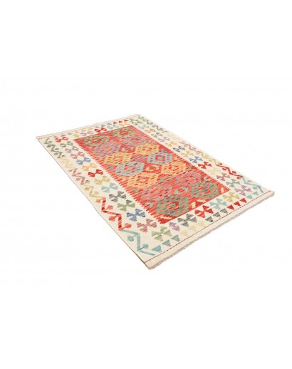 Tappeto Kilim Afghanistan giallo marrone 125x177