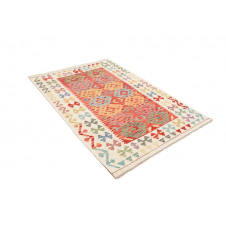 Tappeto Kilim Afghanistan giallo marrone 125x177