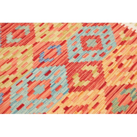 Tappeto Kilim Afghanistan giallo marrone 125x177