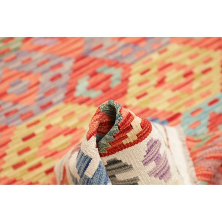 Tappeto Kilim Afghanistan giallo marrone 125x177