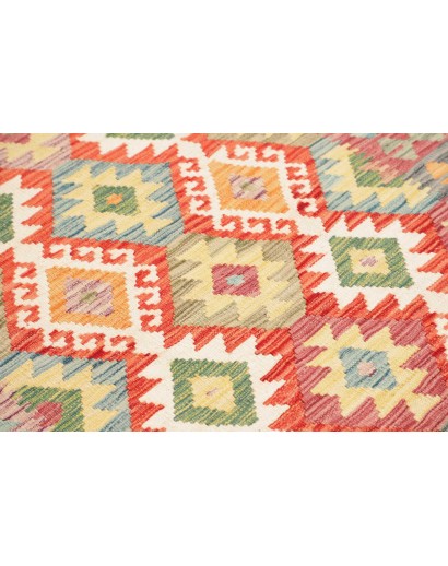 Tappeto Kilim Afghanistan marrone azzurro 125x175