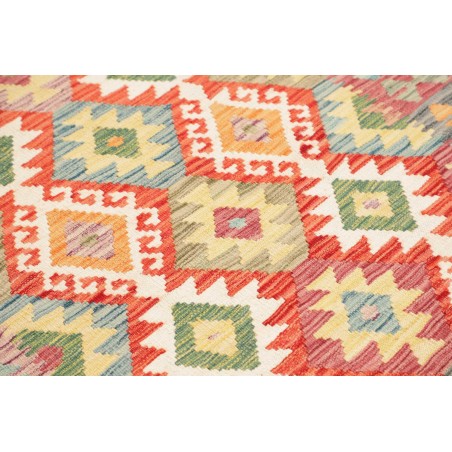 Tappeto Kilim Afghanistan marrone azzurro 125x175