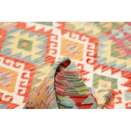 Tappeto Kilim Afghanistan marrone azzurro 125x175