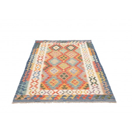 Tappeto Kilim Afghanistan marrone bianco 123x182