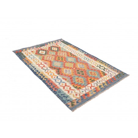 Tappeto Kilim Afghanistan marrone bianco 123x182
