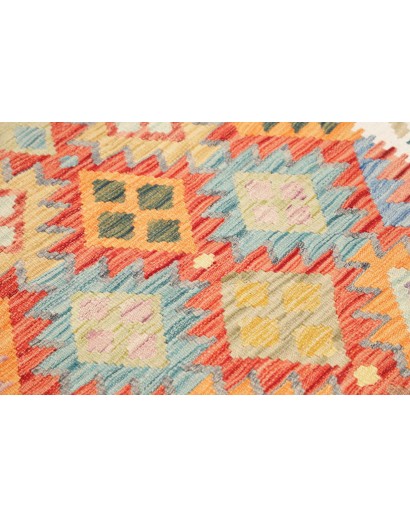 Tappeto Kilim Afghanistan marrone bianco 123x182