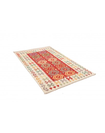 Tappeto Kilim Afghanistan giallo marrone 120x174