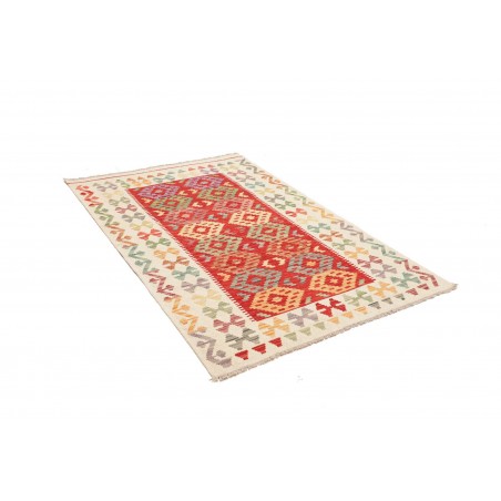 Tappeto Kilim Afghanistan giallo marrone 120x174