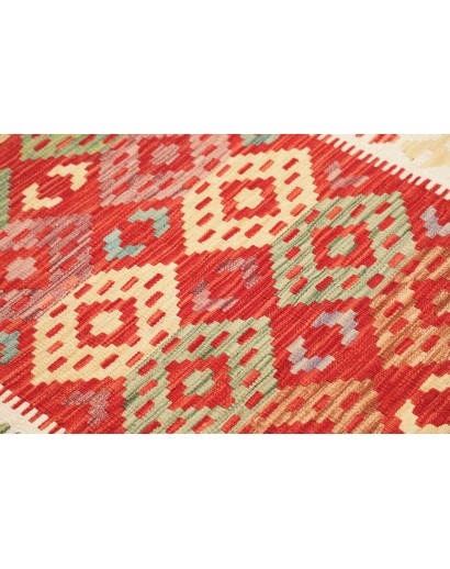 Tappeto Kilim Afghanistan giallo marrone 120x174