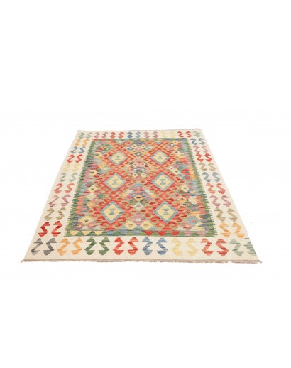 Tappeto Kilim Afghanistan giallo 127x178