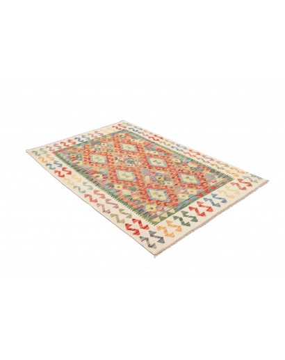 Tappeto Kilim Afghanistan giallo 127x178