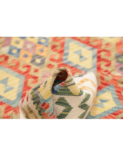 Tappeto Kilim Afghanistan giallo 127x178
