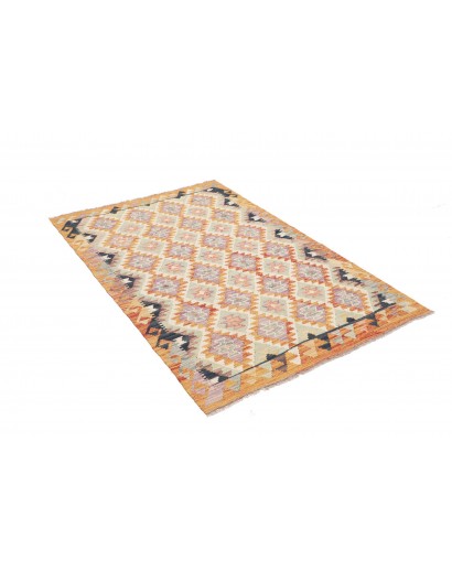 Tappeto Kilim Afghanistan beige marrone 114x176
