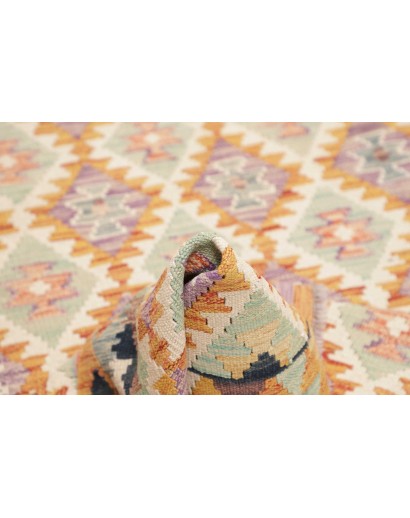 Tappeto Kilim Afghanistan beige marrone 114x176