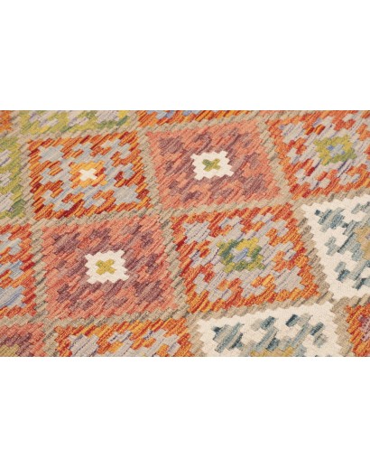 Tappeto Kilim Afghanistan marrone 122x208