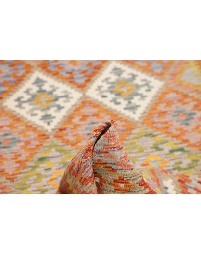 Tappeto Kilim Afghanistan marrone 122x208