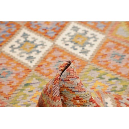 Tappeto Kilim Afghanistan marrone 122x208