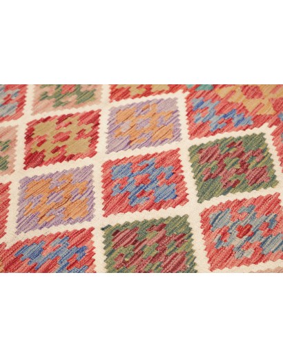 Tappeto Kilim Afghanistan marrone azzurro 122x183