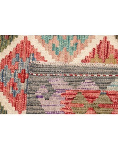Tappeto Kilim Afghanistan marrone azzurro 122x183