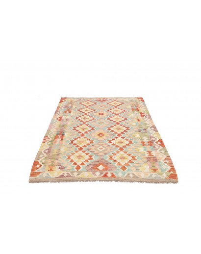 Tappeto Kilim Afghanistan giallo marrone 128x178