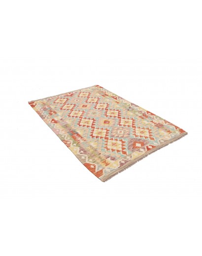 Tappeto Kilim Afghanistan giallo marrone 128x178