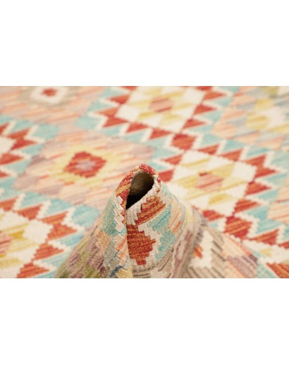 Tappeto Kilim Afghanistan giallo marrone 128x178