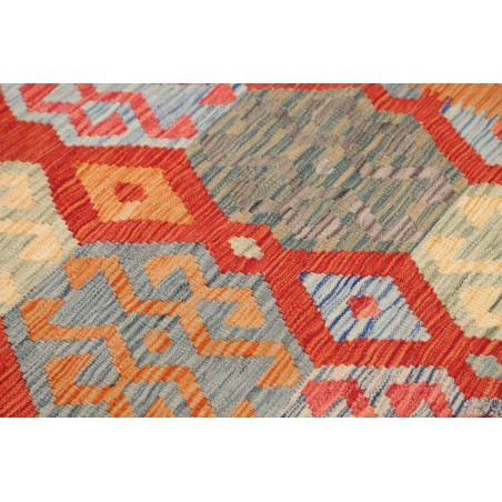 Tappeto Kilim Afghanistan marrone bianco 133x178