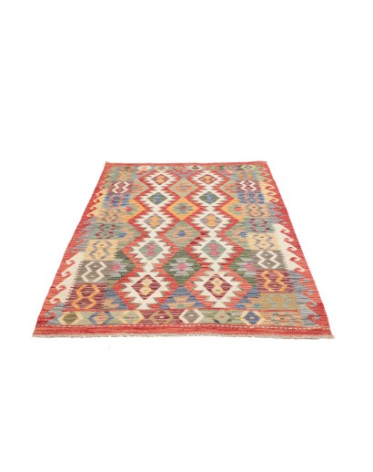 Tappeto Kilim Afghanistan marrone grigio 123x176