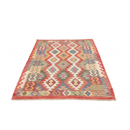 Tappeto Kilim Afghanistan marrone grigio 123x176