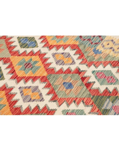 Tappeto Kilim Afghanistan marrone grigio 123x176