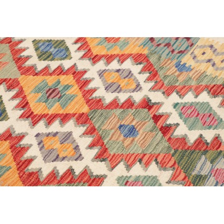 Tappeto Kilim Afghanistan marrone grigio 123x176