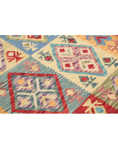 Tappeto Kilim Afghanistan marrone grigio 129x188