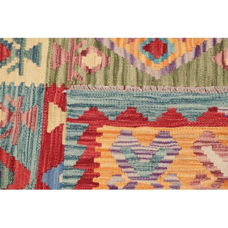 Tappeto Kilim Afghanistan marrone grigio 129x188