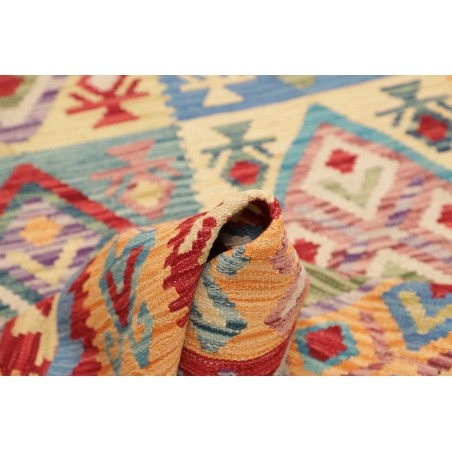 Tappeto Kilim Afghanistan marrone grigio 129x188