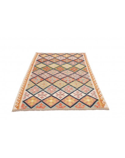 Tappeto Kilim Afghanistan marrone grigio 127x185