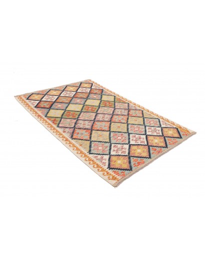 Tappeto Kilim Afghanistan marrone grigio 127x185