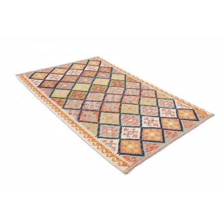 Tappeto Kilim Afghanistan marrone grigio 127x185