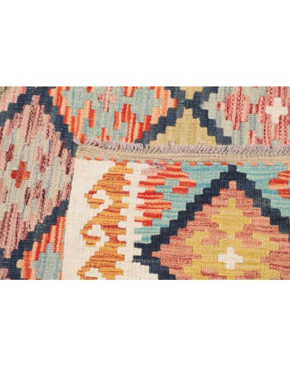 Tappeto Kilim Afghanistan marrone grigio 127x185