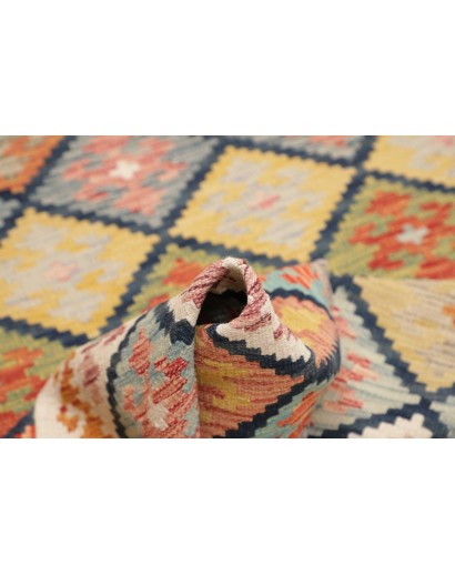 Tappeto Kilim Afghanistan marrone grigio 127x185