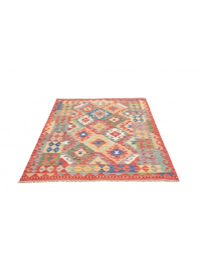 Tappeto Kilim Afghanistan marrone 125x172