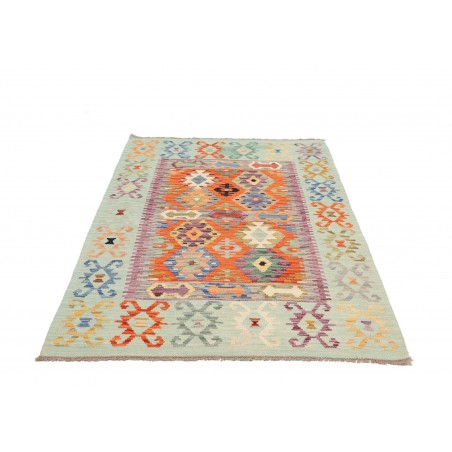 Tappeto Kilim Afghanistan beige arancione 119x166