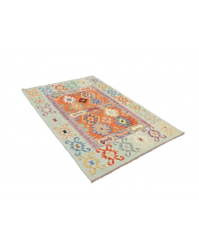 Tappeto Kilim Afghanistan beige arancione 119x166