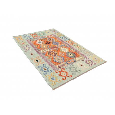 Tappeto Kilim Afghanistan beige arancione 119x166