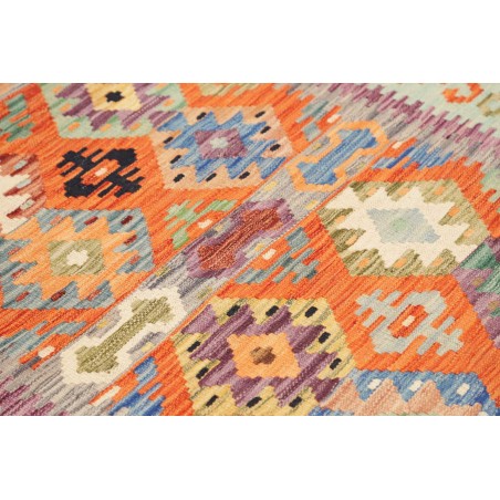 Tappeto Kilim Afghanistan beige arancione 119x166