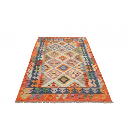 Tappeto Kilim Afghanistan marrone azzurro 119x187