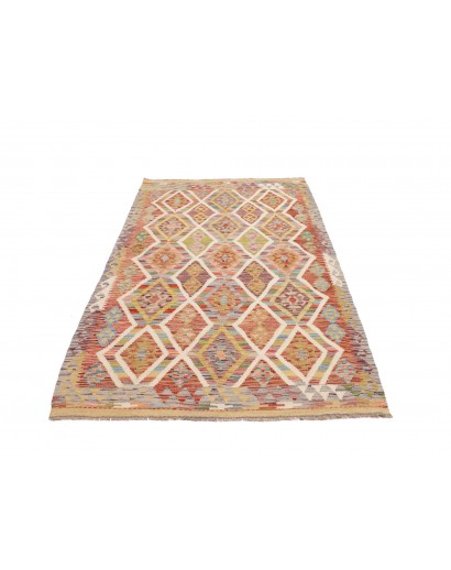 Tappeto Kilim Afghanistan marrone 124x204