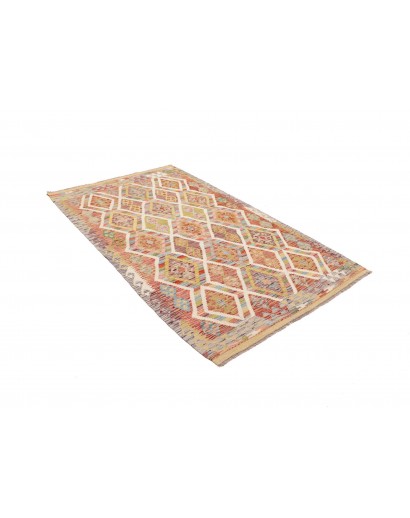 Tappeto Kilim Afghanistan marrone 124x204