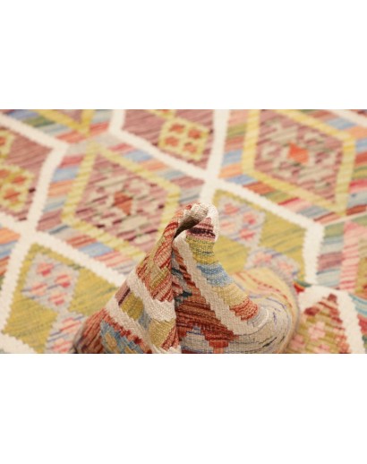 Tappeto Kilim Afghanistan marrone 124x204